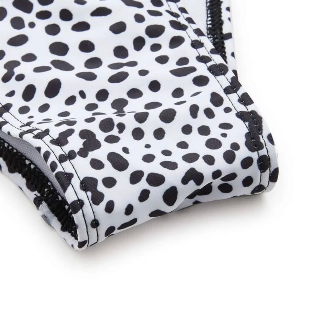 Three-Piece Triangle Leopard Print Bikini with Long Sleeve Rash Guard ππ - Picture 2 of 6